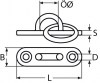 Mastplatte mit Ring, Zeichnung