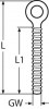 Augschraube, Zeichnung