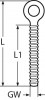 Augschraube, Zeichnung