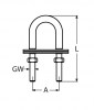 U-Bolzen, Zeichnung