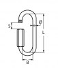 Schraubverbinder lange Form, Zeichnung