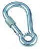 Karabiner mit Sicherheitsmutter und Kausche