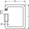 Schraubverbinder quadratisch, Zeichnung